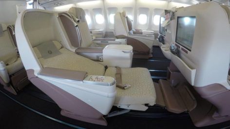 Classe Executiva da Turkish Airlines no A340 - Barcelona para Istambul