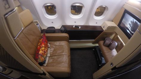 Primeira Classe da Etihad Airways no A330 - Abu Dhabi para Frankfurt