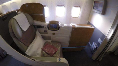 Classe Executiva da Emirates no B77W - Dubai p/ o Rio de Janeiro
