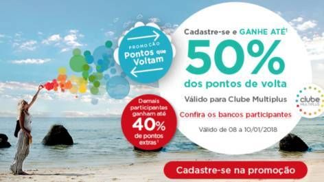 Multiplus vai dar até 50% de pontos de volta em emissões de passagens