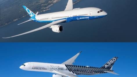Boeing 787 ou Airbus A350?