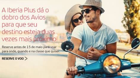 Ganhe o dobro de Avios voando com a Iberia