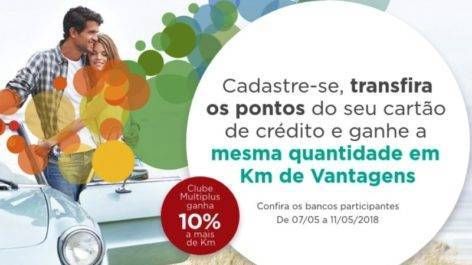 Promoção da Multiplus rende KM de Vantagens na transferência do cartão de crédito