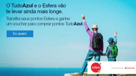 TudoAzul oferece desconto na compra de pontos para clientes que transferirem pontos do Esfera