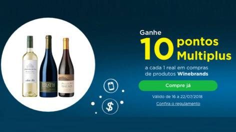 Multiplus: ganhe até 13 pontos por real gasto em produtos Winebrands