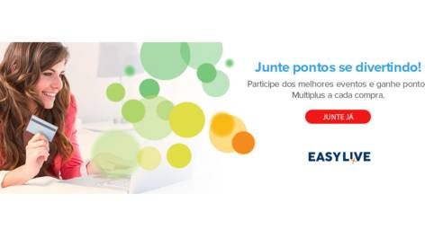 Easy Live: Acúmule pontos Multiplus na compra de ingressos