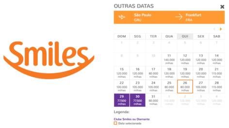 Smiles libera calendário mensal de tarifas para voos de parceiros!