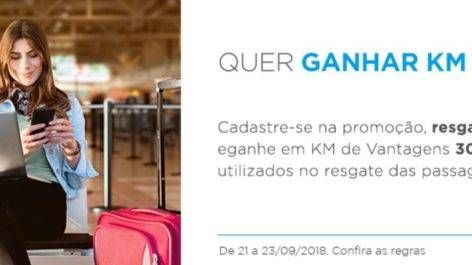 Só HOJE! Ganhe KM de Vantagens no resgate de Passagens Aéreas Nacionais da Latam