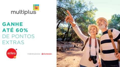 Multiplus oferece até 60% de bônus nas transferências do Santander (Select ou Private)