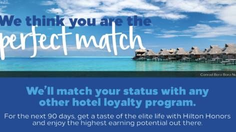 Possibilidade de ganhar status Diamond até 2020 no Hilton Honors por R$1.376