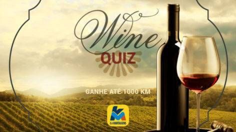 Ganhe até 1.000 KM de Vantagens respondendo a um Quiz sobre vinhos