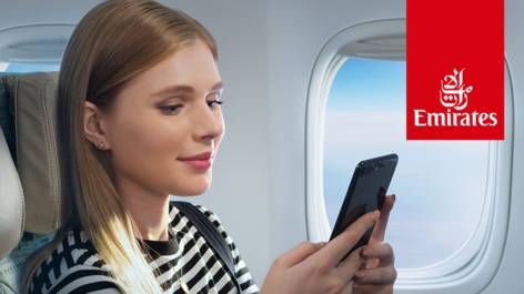 Como acessar internet de graça nos voos da Emirates?