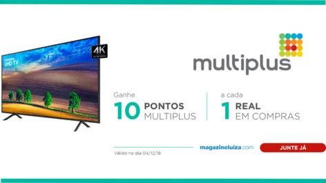 Só hoje: Multiplus oferece 10 pontos por real gasto no Magazine Luiza