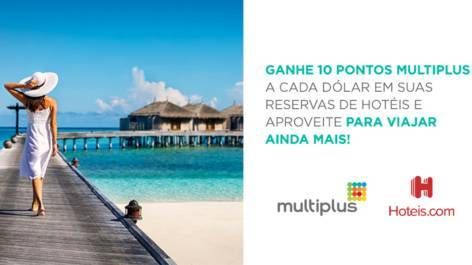 Multiplus oferece 10 pontos por dólar gasto no Hoteis.com