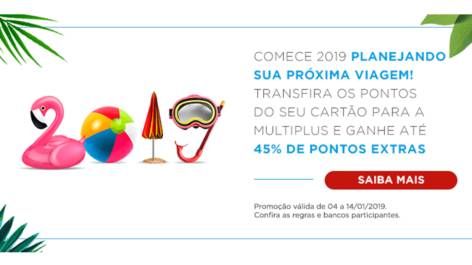 Multiplus oferece até 45% de bônus nas transferências do cartão (Bancos Selecionados)