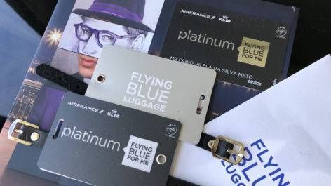 Kit de boas vindas do cartão Flying Blue Platinum da Air France - Welcome Kit