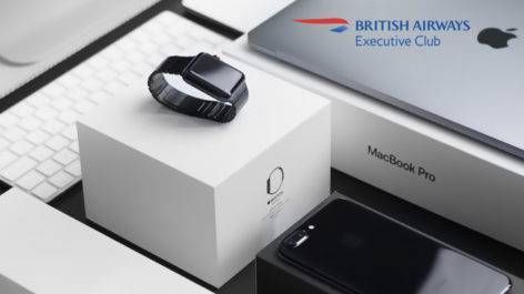 Acumule 10 Avios no Executive Club da British Airways por cada dólar gasto na loja da Apple