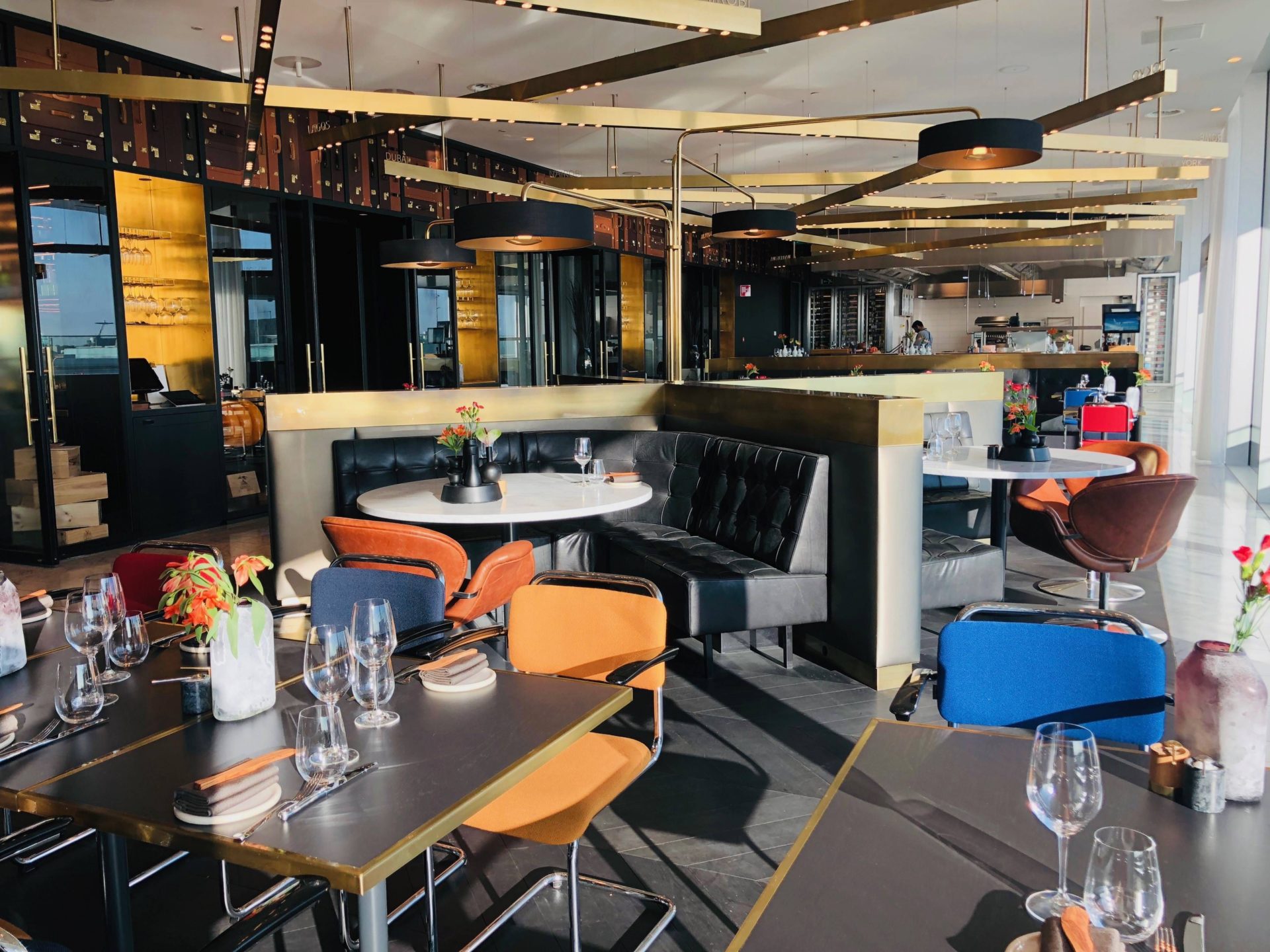 Lounge da KLM em Amsterdã Blue Restaurant
