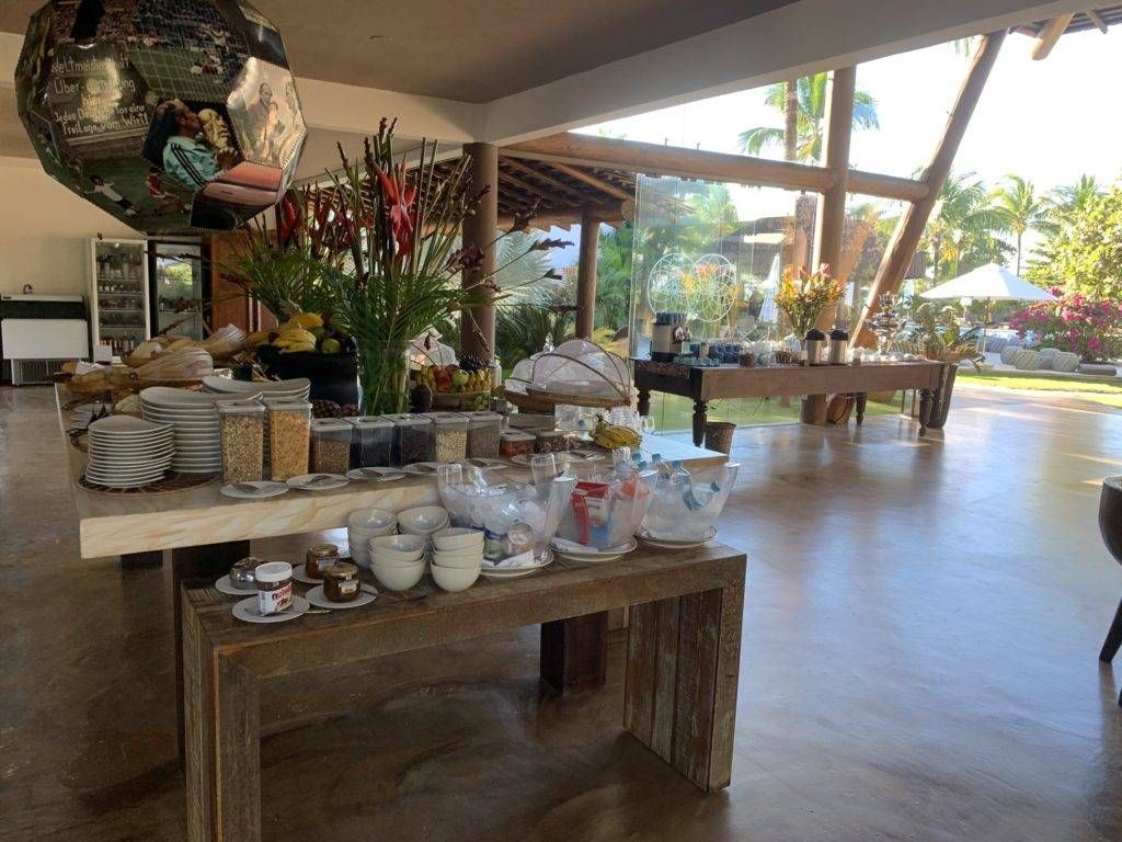 Café da manhã no Campo Bahia