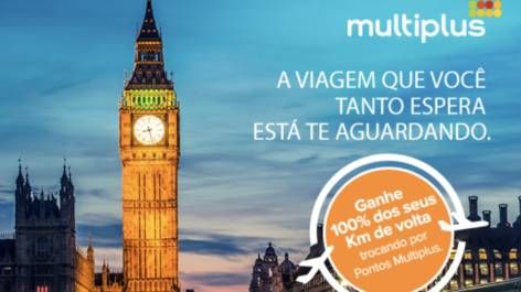Troque seus Km de Vantagens por pontos Multiplus e receba 100% dos Km de volta