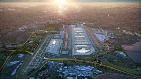 Por que o aeroporto de Londres operava voos comerciais 
