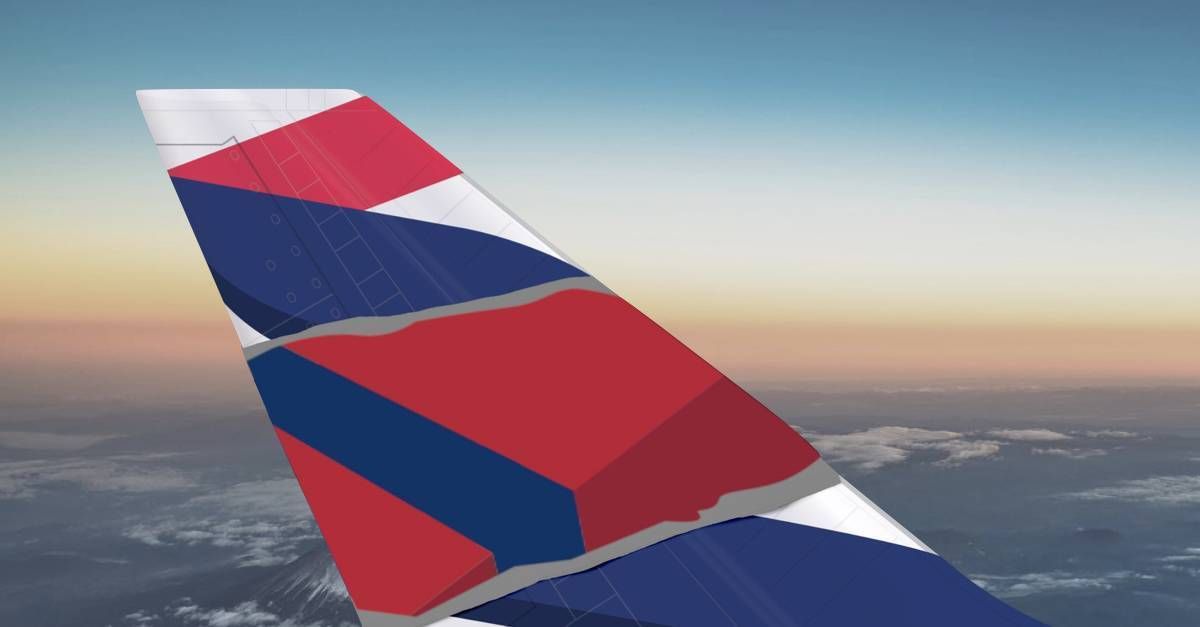 avião Delta e LATAM