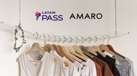Ganhe 12 pontos LATAM Pass por real gasto na Amaro