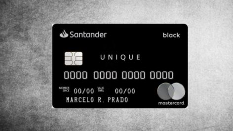 Santander remove a opção de solicitar o cartão Unique Mastercard Black pelo site