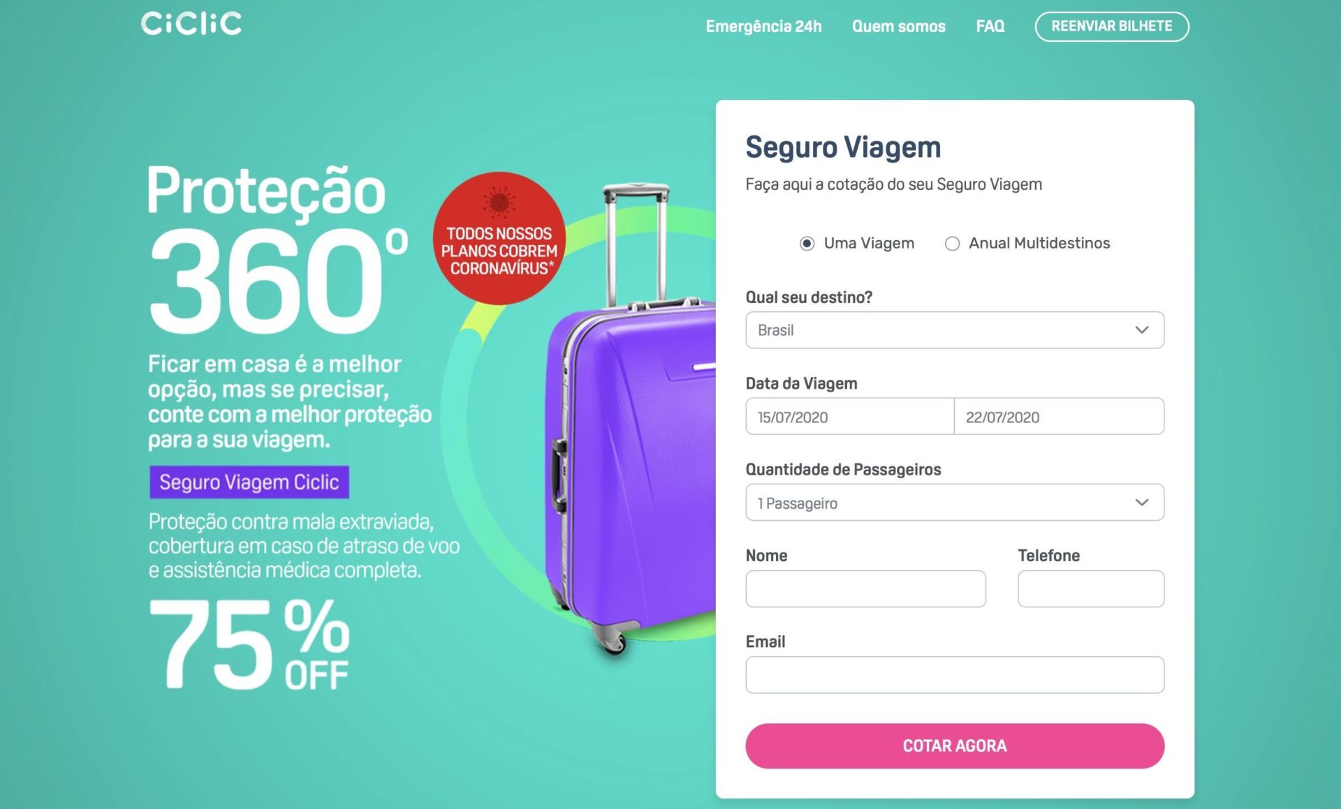 Seguro Viagem para viagens nacionais