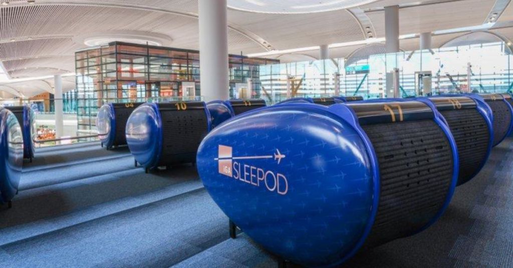 Conheça os Sleep Lounges, Cabins e Pods espaços para dormir em