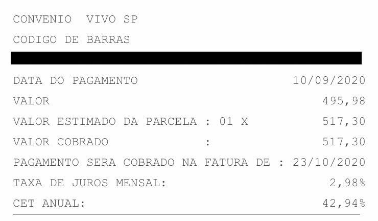 Banco do Brasil contas cartão