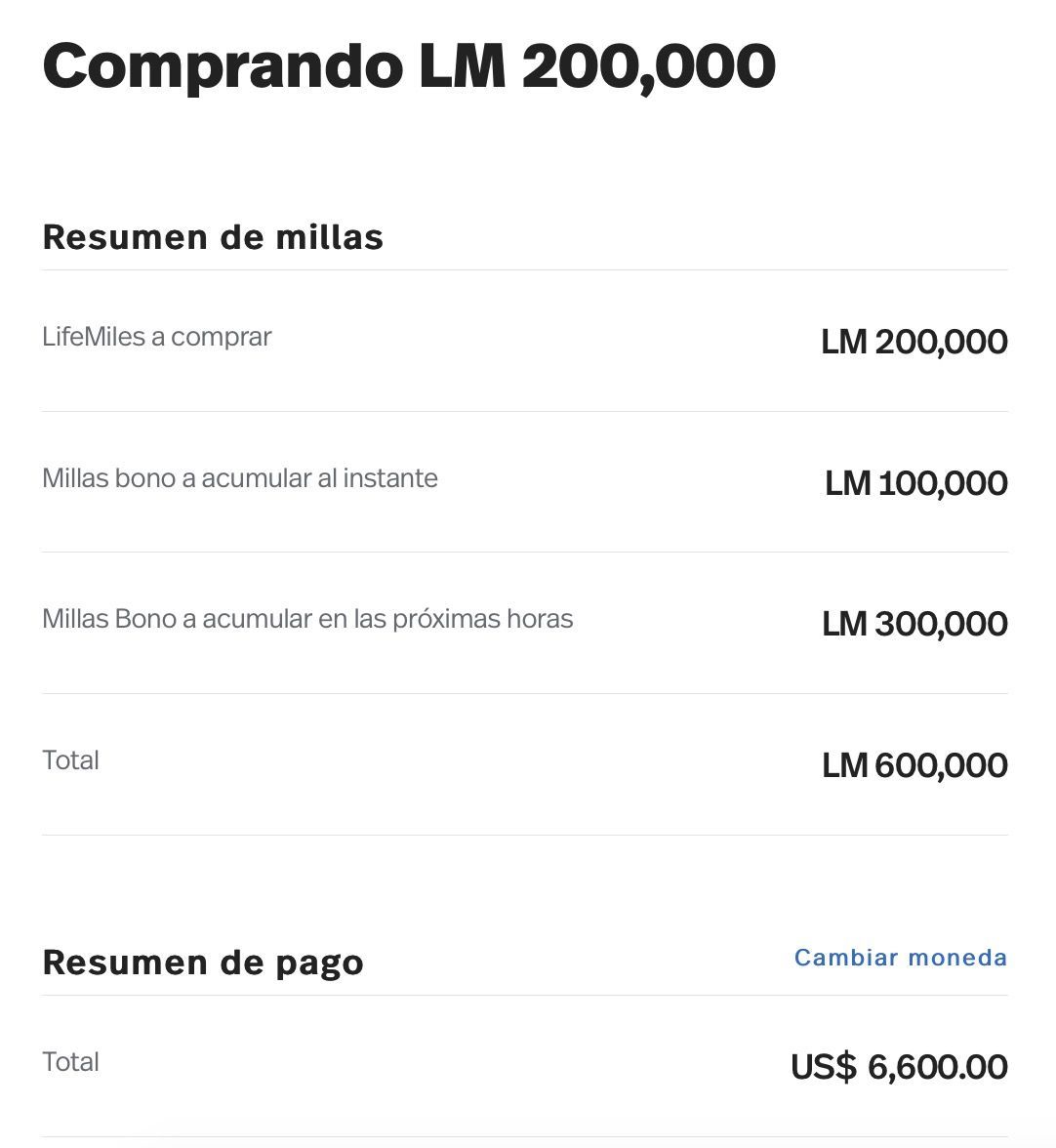 LifeMiles 200% compra milhas