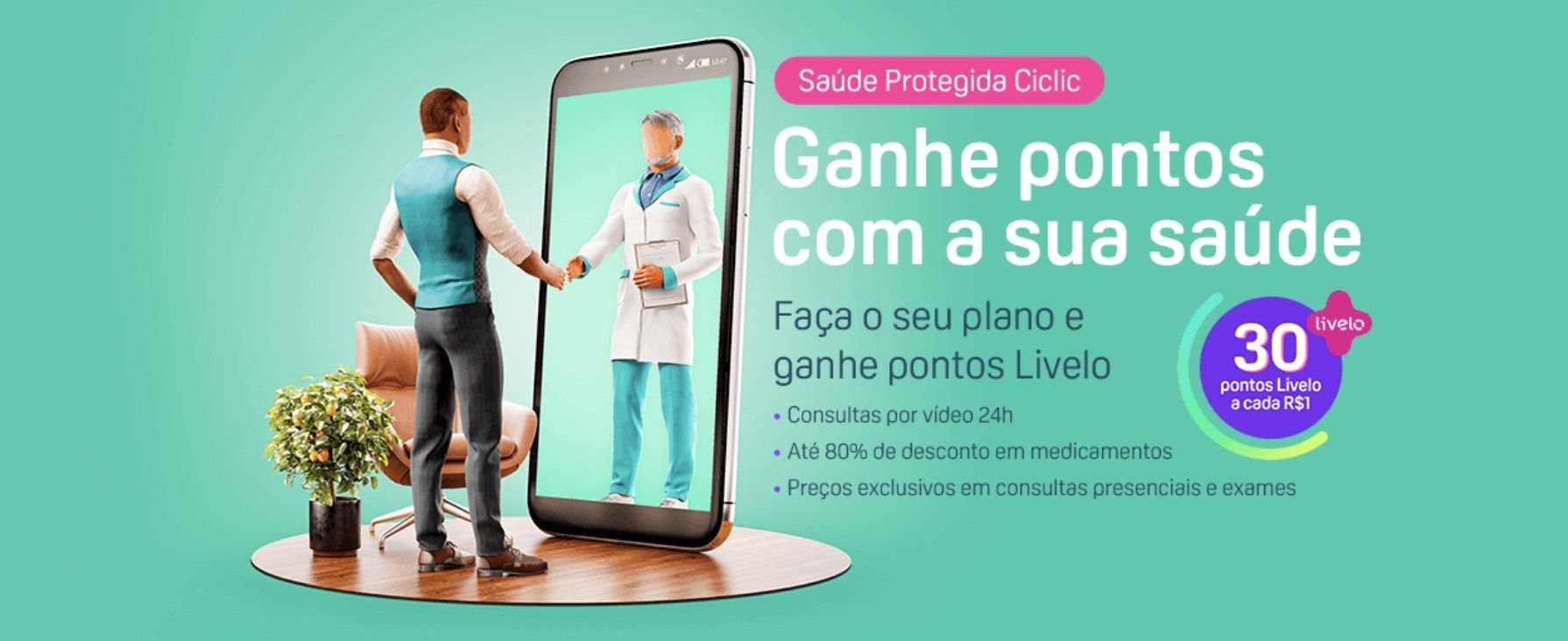 Livelo Saúde Protegida da Ciclic