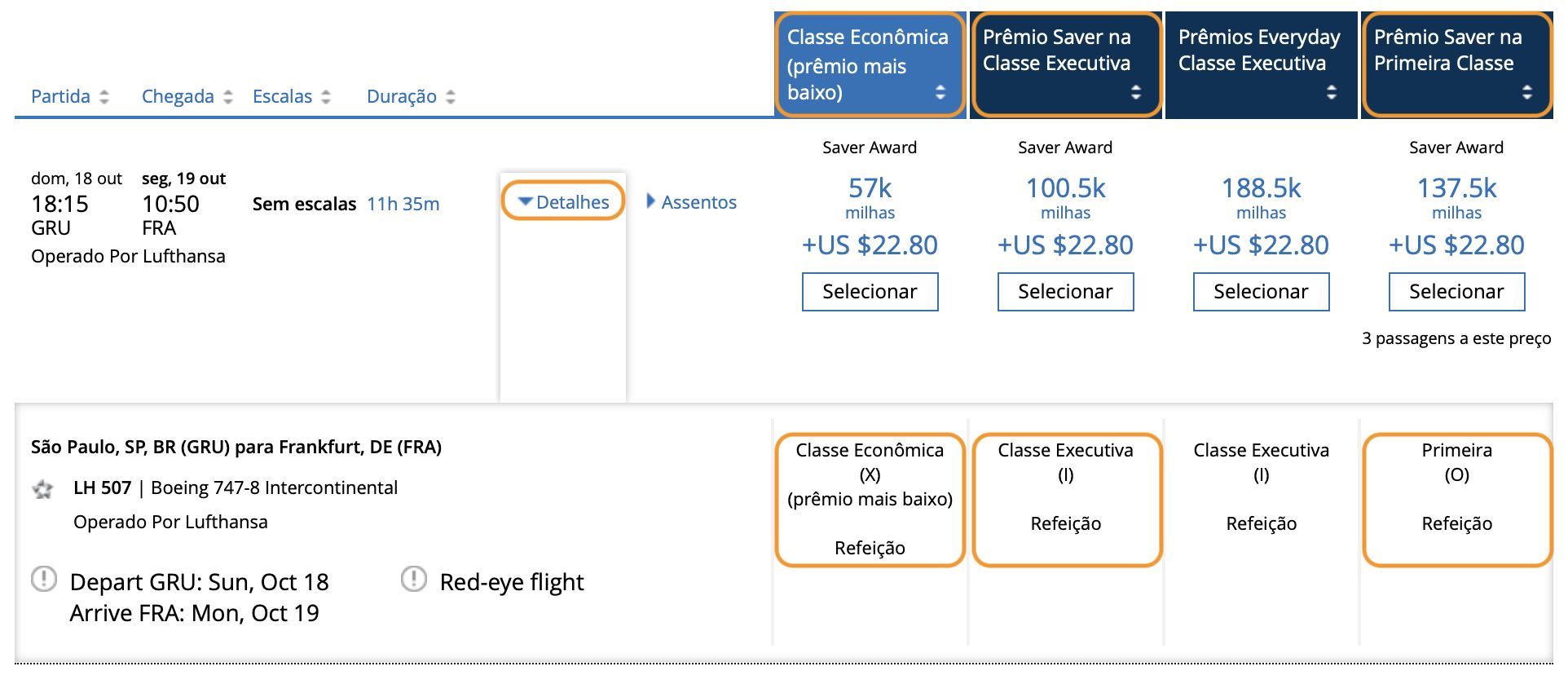 site da united para encontrar passagens da Lufthansa