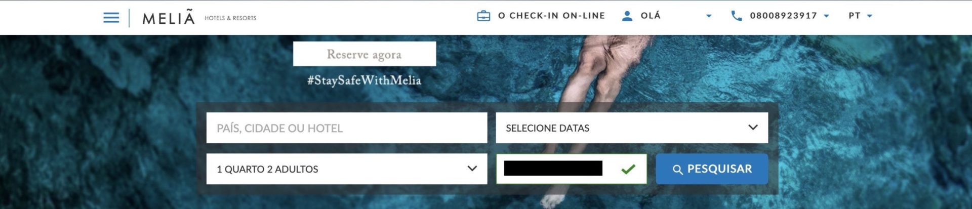20% desconto Gold MeliáRewards