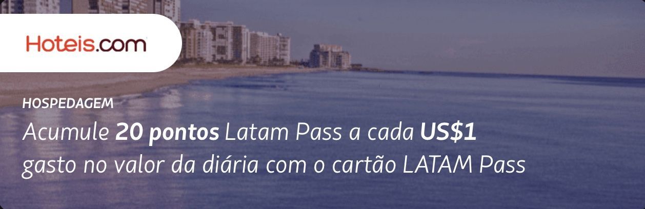 Latam Pass Hoteis.com pontos