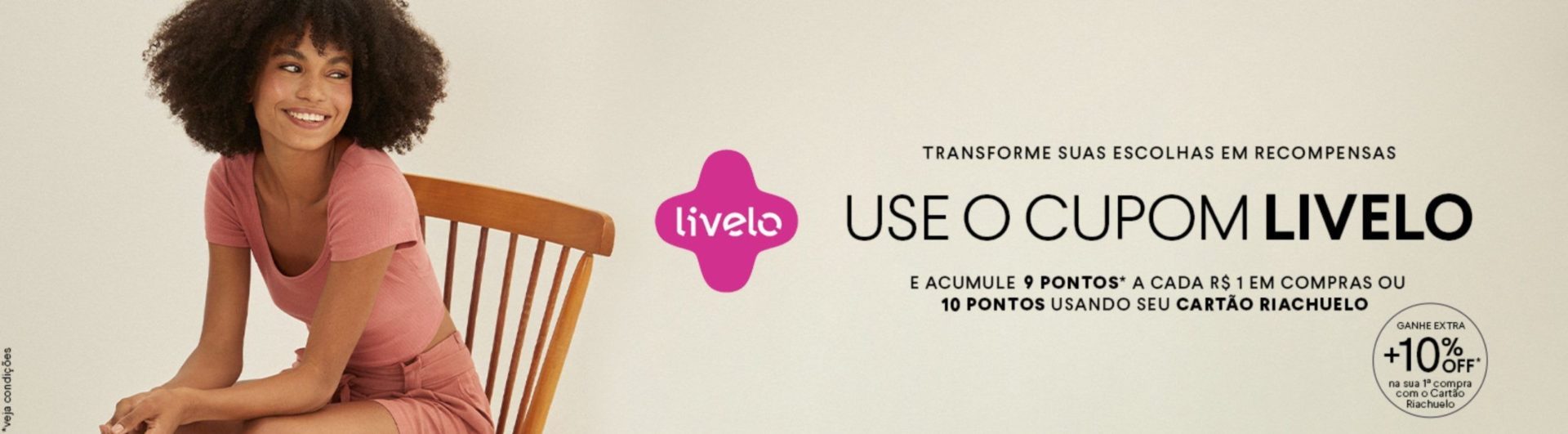 Livelo Riachuelo 10 pontos