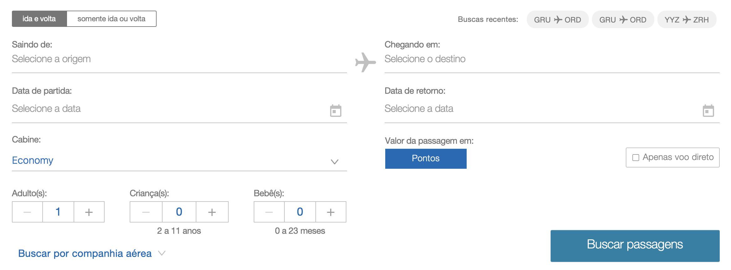 programa TudoAzul voos internacionais