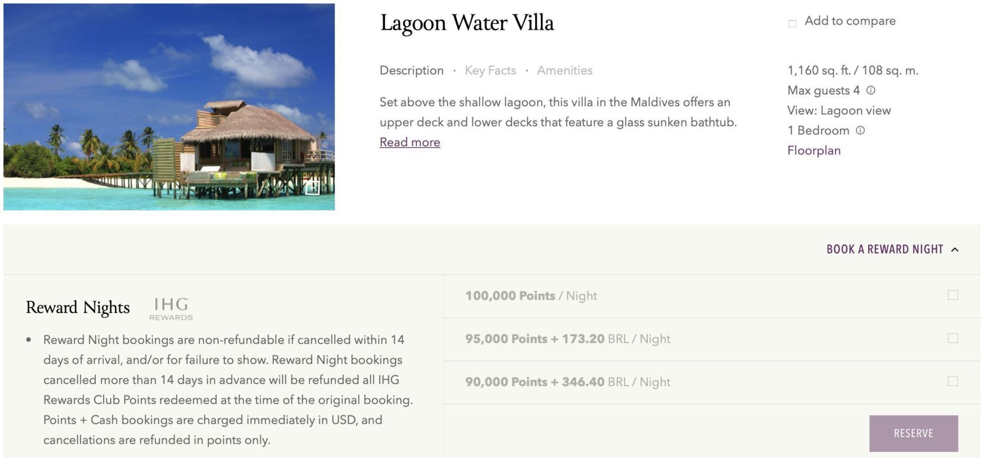 six senses lagoon water villa