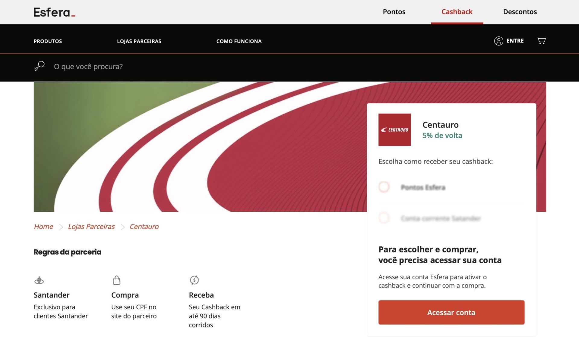 Esfera cashback