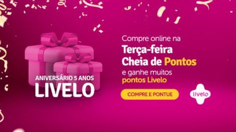 Terça Cheia de Pontos Livelo tem Netshoes, Renner, ABC da Construção, iPhone e mais