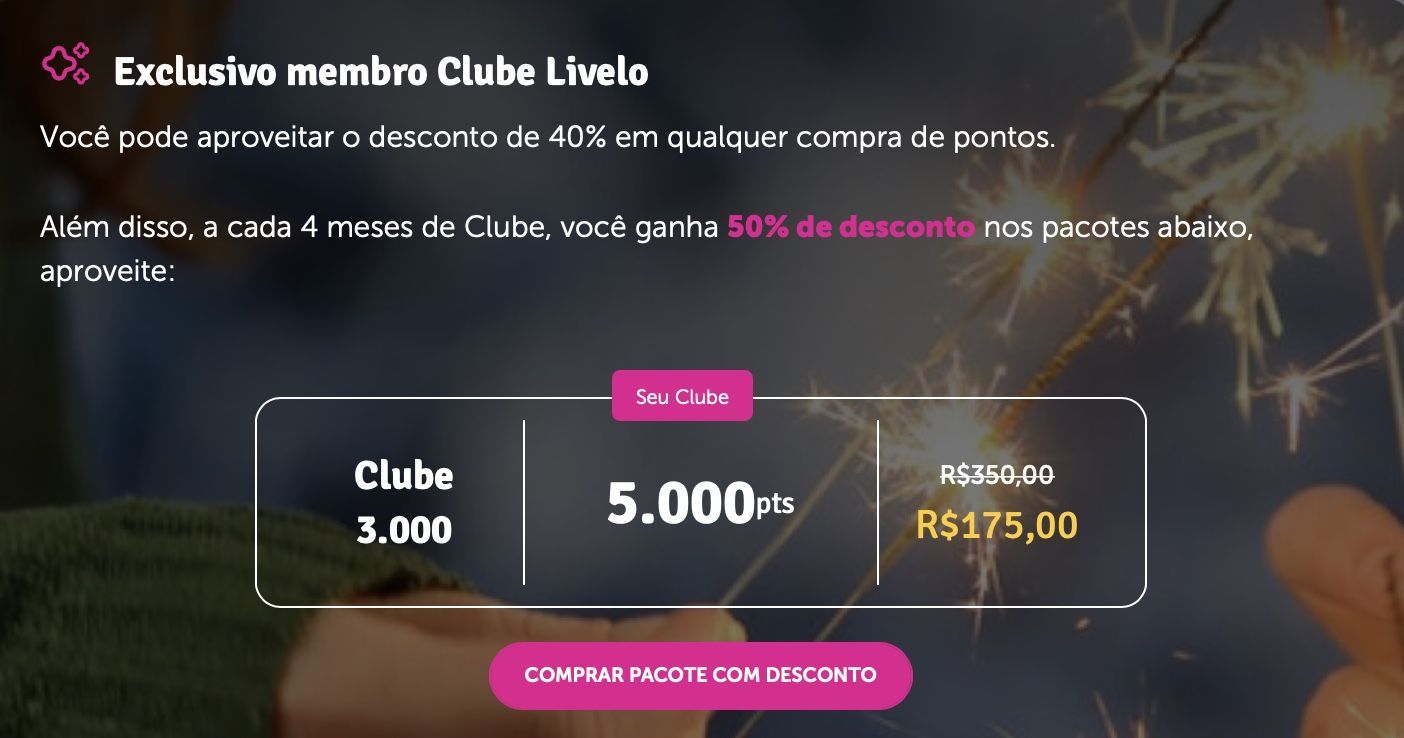 motivos assinar Clube Livelo