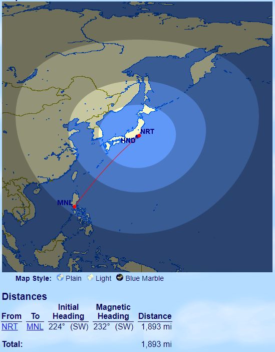 Passagem Japão Filipinas Avios