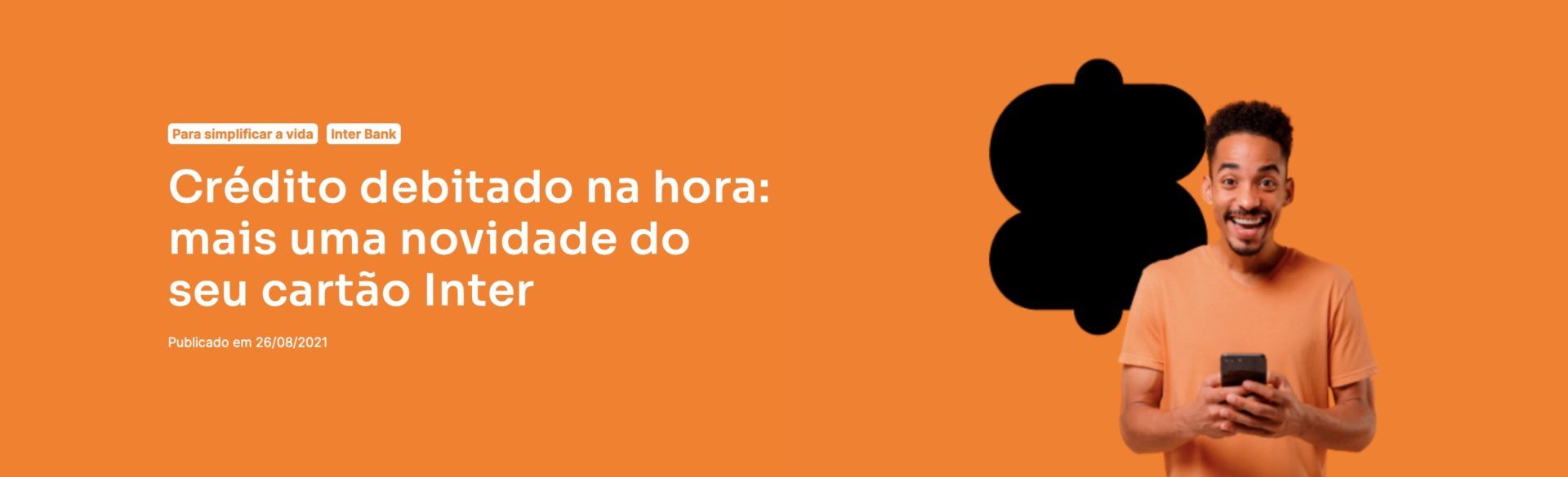 Inter crédito debitado hora