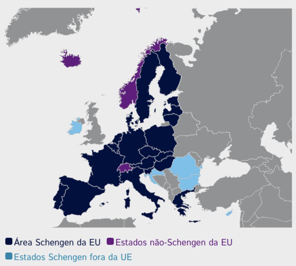 O famoso Espaço Schengen