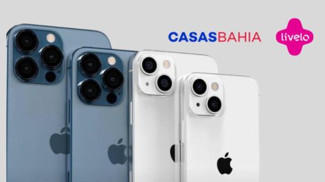 Último dia! Ganhe 5 pontos Livelo por real gasto na compra do iPhone 13 na Casas Bahia