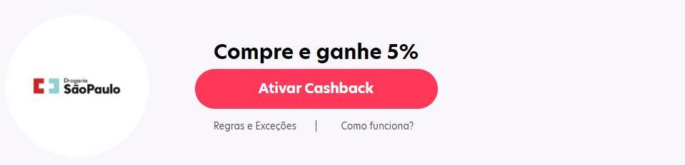 Drogaria São Paulo cashback pontos