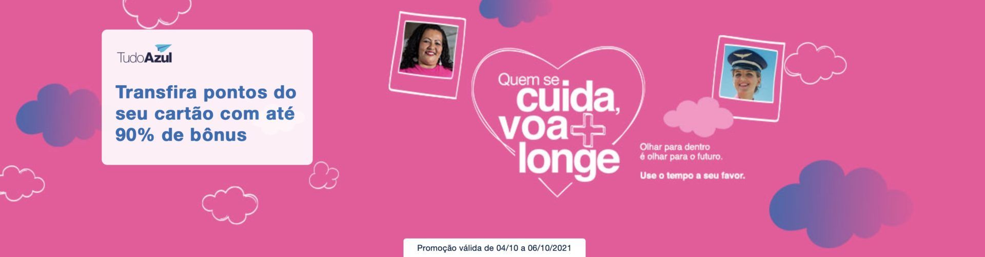 TudoAzul 70% bônus doação