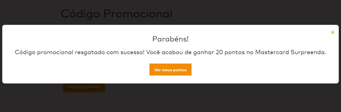 Mastercard Supreenda resgate pontos 