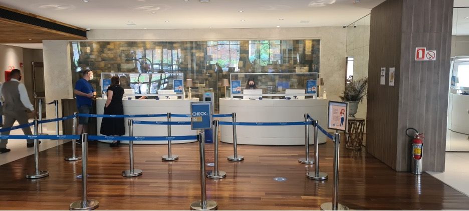 #PraTodoMundoVer: Recepção do hotel Wyndham